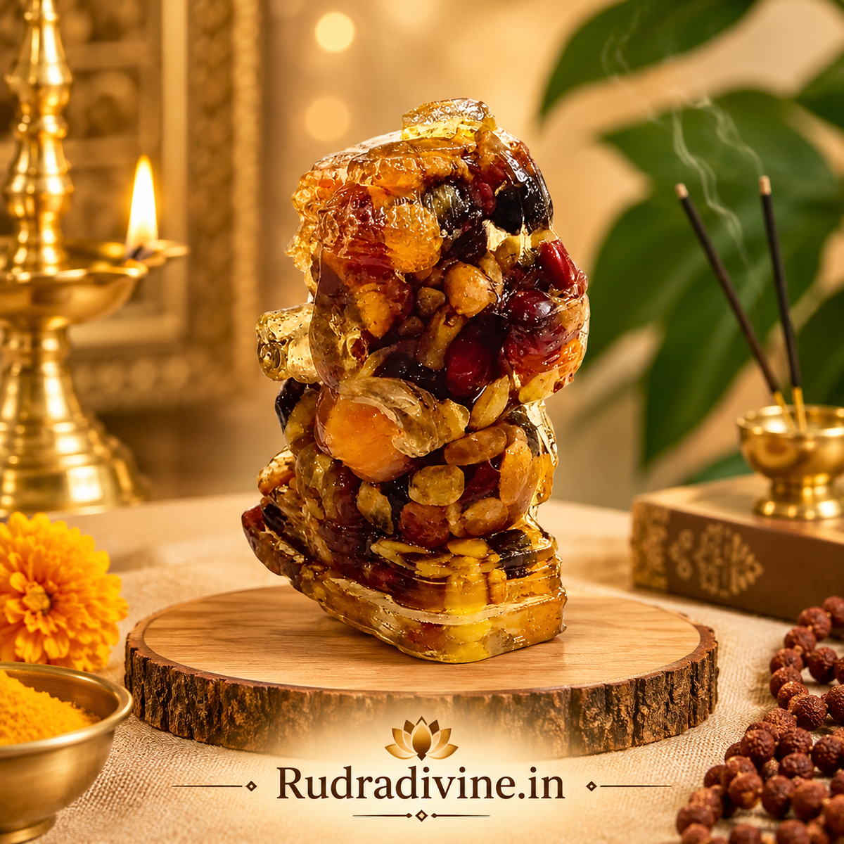 Anaji Ganesh idol for home worship by Rudradivine, symbolizing prosperity, blessings, wisdom and positive energy for puja, temple and devotional décor.
