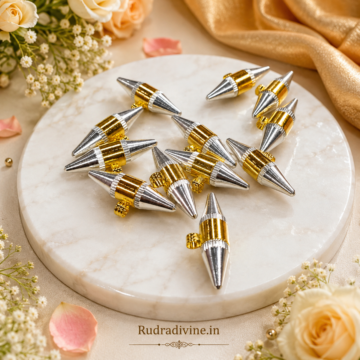 Triloh Taweez with Free Bhojpatra Sheet | 3 Metals Spiritual Taweez Set
