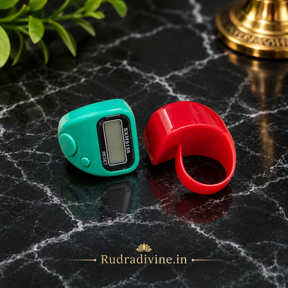 Finger Counter electronic hand tally counter by Rudradivine for Japa, mantra chanting, meditation, pooja and prayer repetition counting.