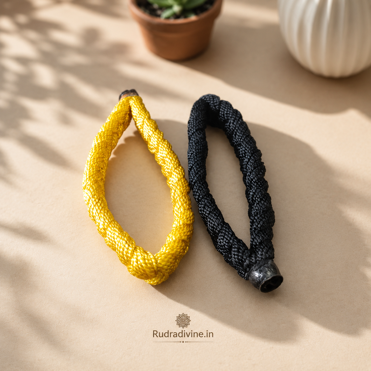 Handmade Mauli Dhaga Raksha Sutra Thread Bracelet with Lab Certificate by Rudradivine, traditionally worn for spiritual protection, positivity, and daily worship.