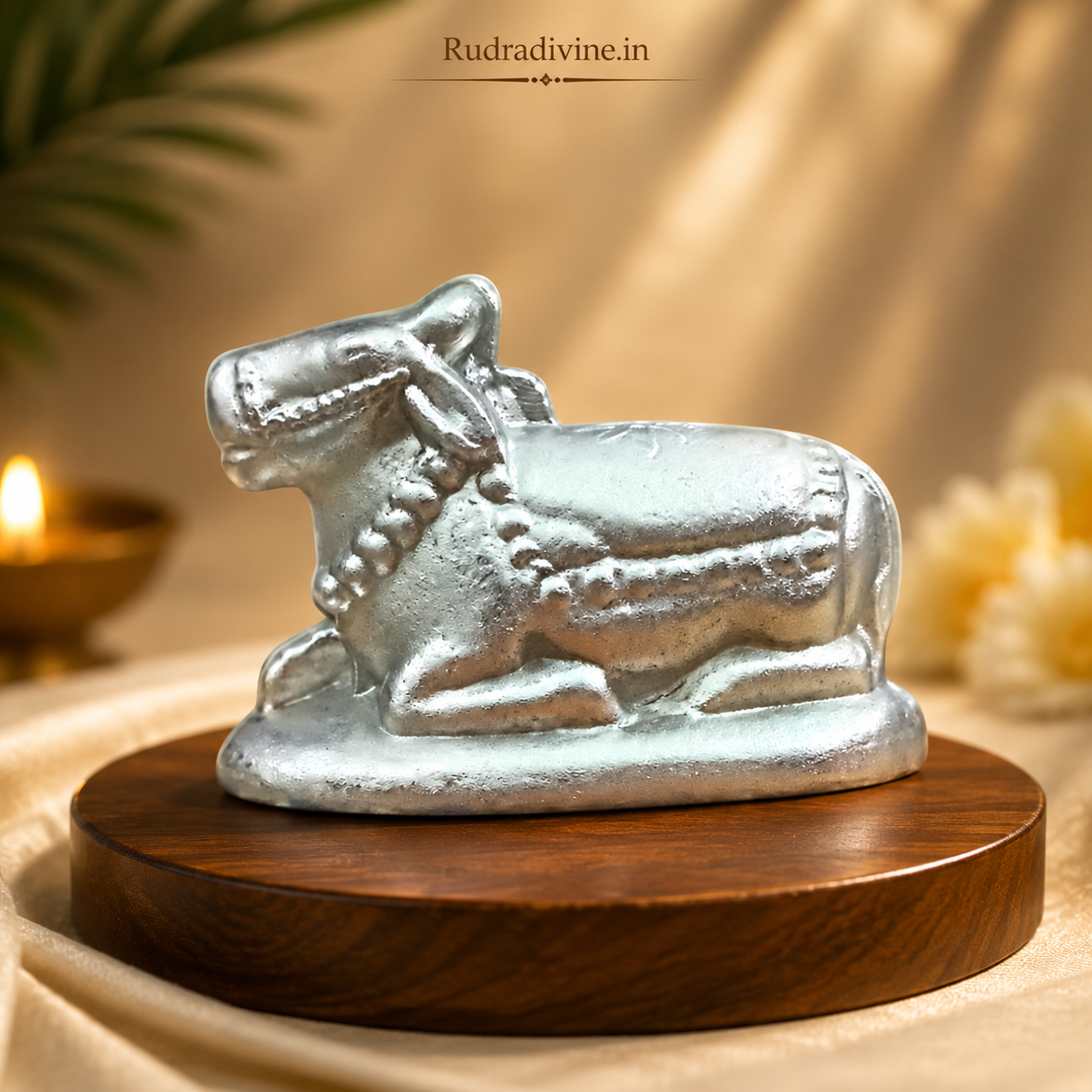 Parad Nandi Ji for Shivling | 100% Genuine | Lab Certified crafted from authentic purified Parad with official Lab Certificate by Rudradivine for Lord Shiva worship, home temple, spiritual devotion and divine blessings.