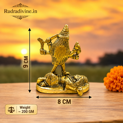 Radha Krishna Brass Idol crafted from premium brass with official Lab Certificate by Rudradivine for home puja, divine love, peace, devotion and spiritual blessings.