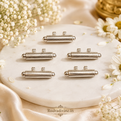 Silver Stylish Taweez with Free Bhojpatra Sheet, traditional spiritual amulet by Rudradivine for puja, devotion, rituals and everyday spiritual wear.