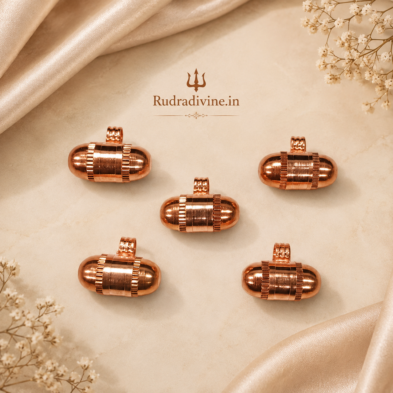 Small Size Taweez for Children & Girls, set of 5 traditional protective amulets by Rudradivine for spiritual, puja and devotional use.