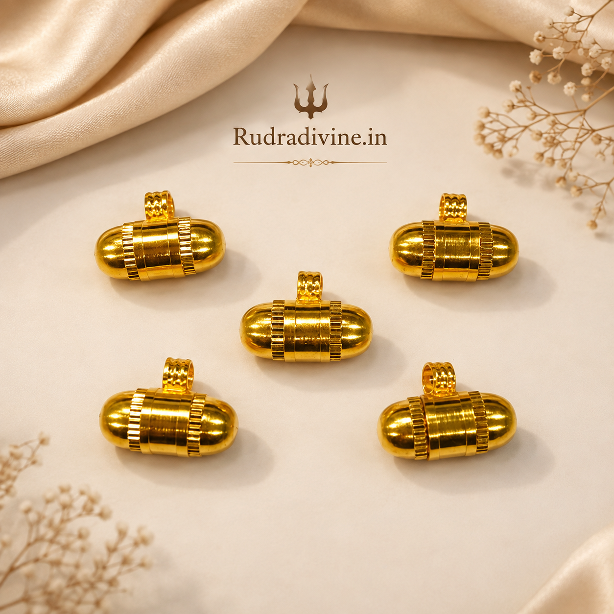 Small Size Taweez for Children & Girls, set of 5 traditional protective amulets by Rudradivine for spiritual, puja and devotional use.